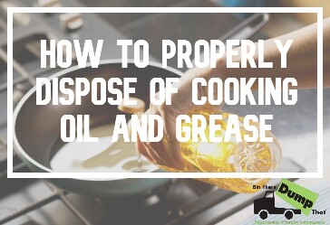 How to Dispose of Cooking oil and grease